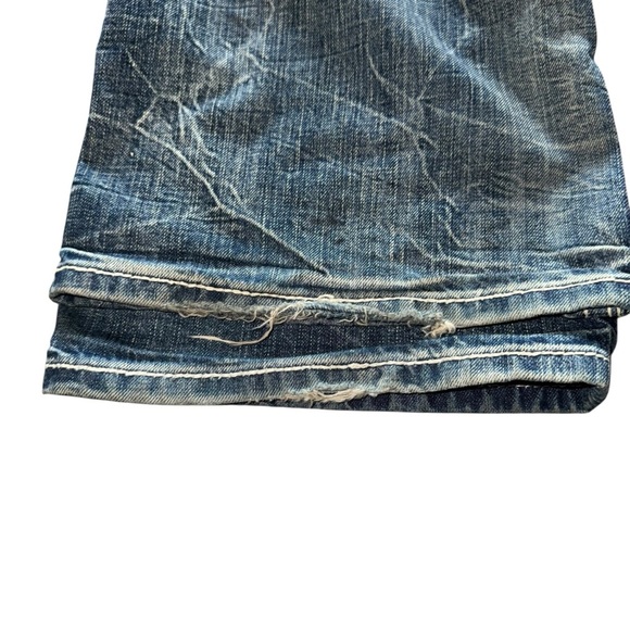 Rock Revival Men’s Benjamin Relaxed Straight Distressed Jeans 39”x31” - Picture 14 of 16